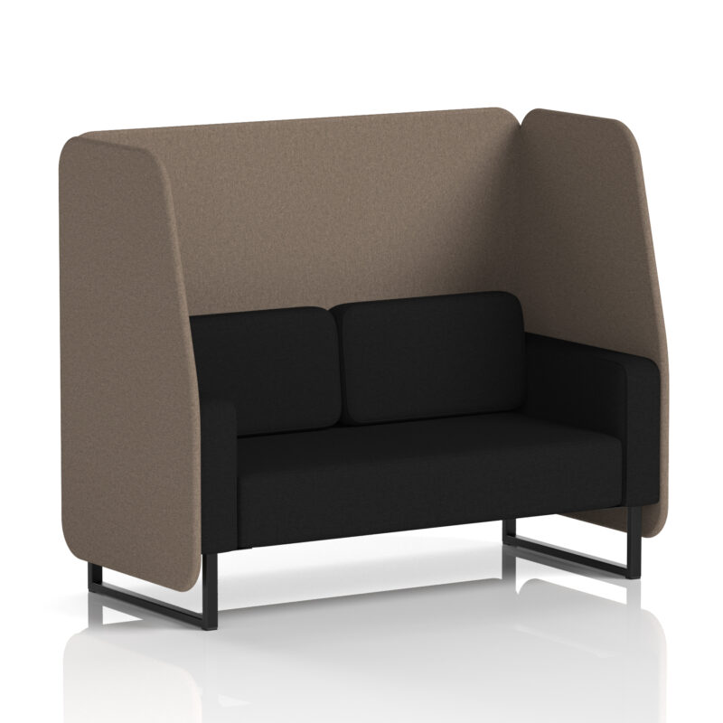 brixworth open booth with black legs in two tone