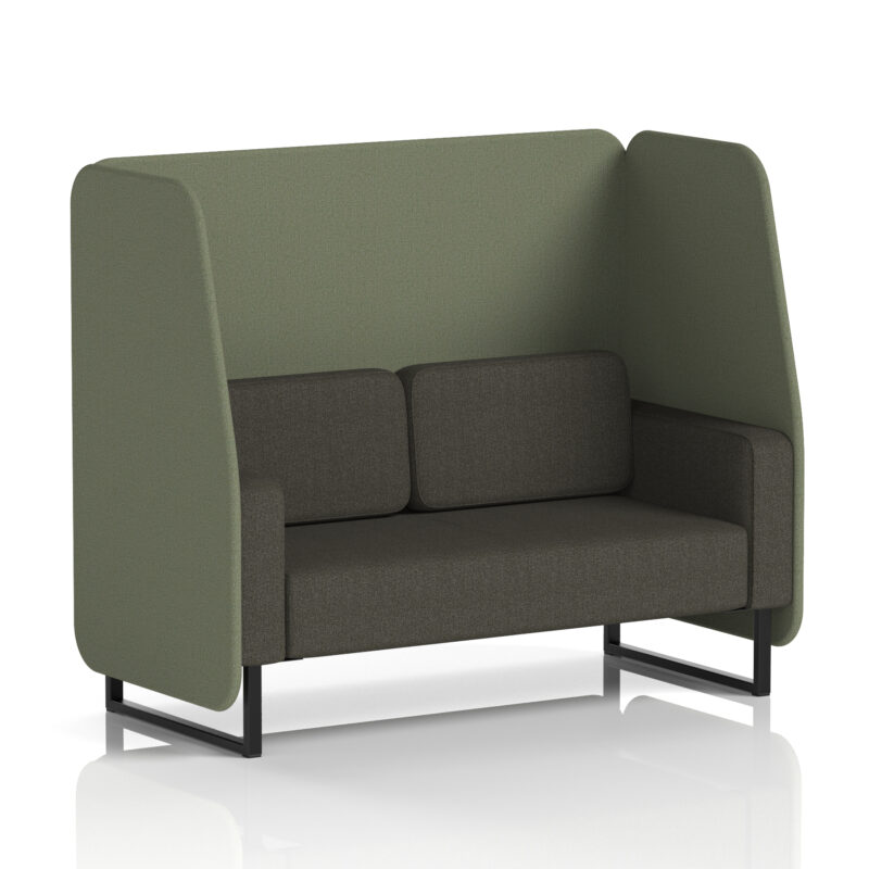 brixworth open booth with black legs in two tone
