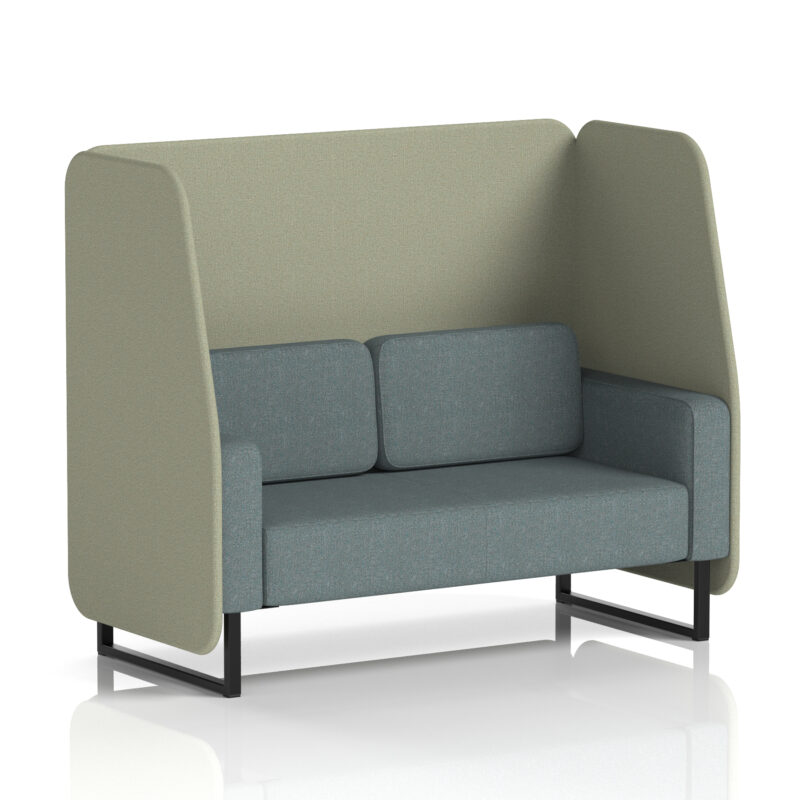 brixworth open booth with black legs in two tone