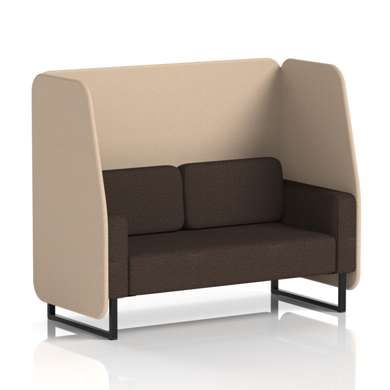 brixworth open booth with black legs in two tone