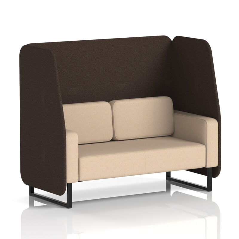 brixworth open booth with black legs in two tone