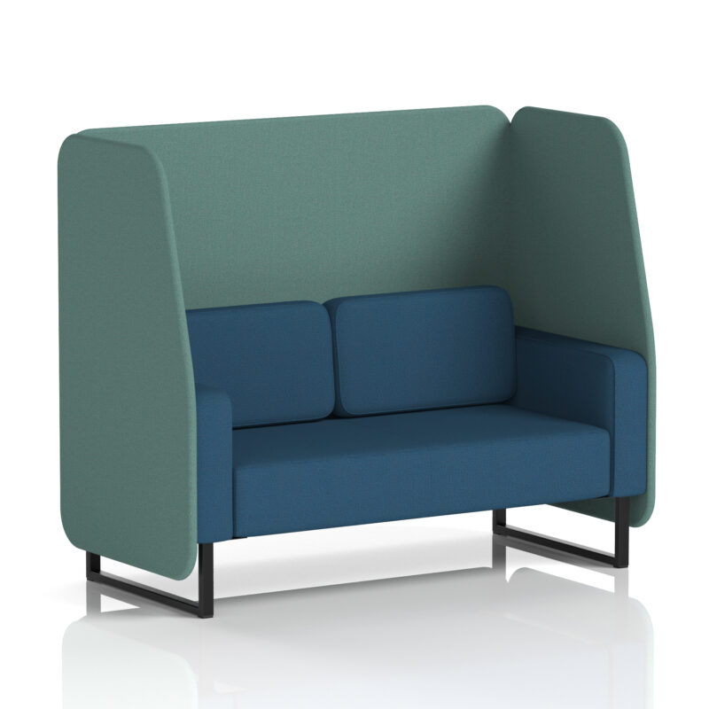 brixworth open booth with black legs in two tone