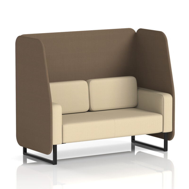 brixworth open booth with black legs in two tone