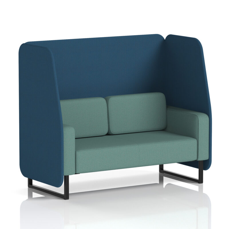 brixworth open booth with black legs in two tone
