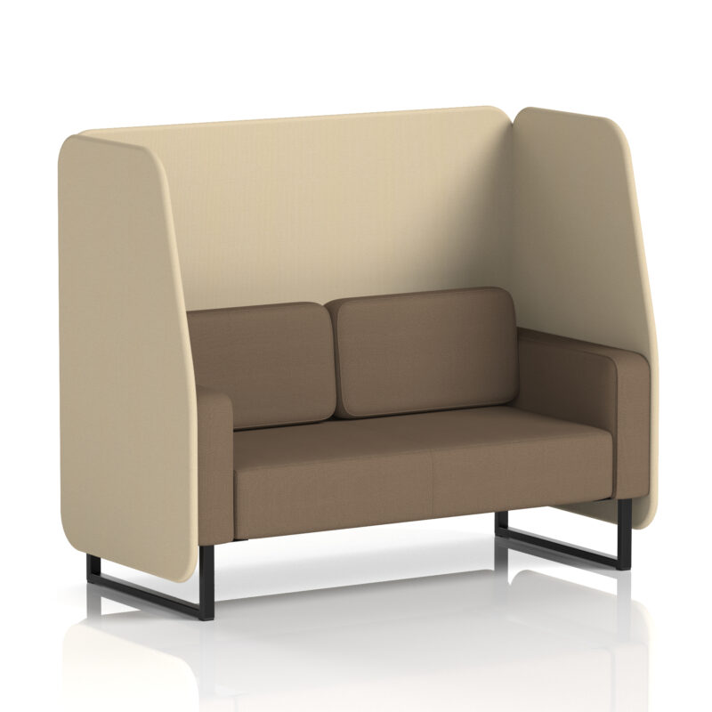 brixworth open booth with black legs in two tone