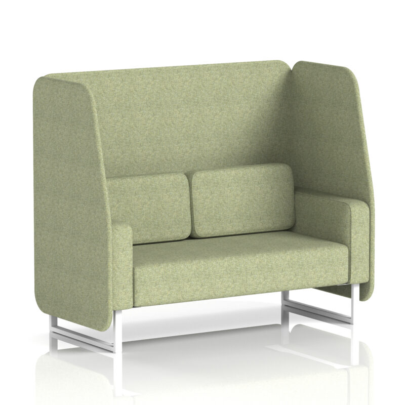 brixworth open booth with white legs in single tone