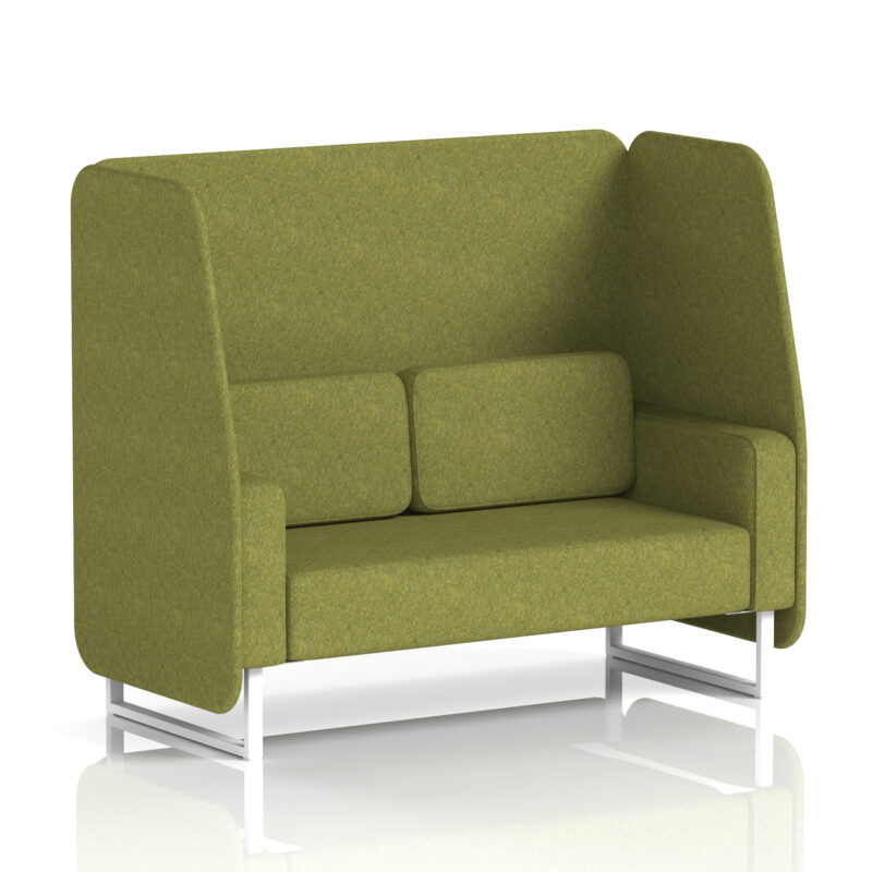 brixworth open booth with white legs in single tone