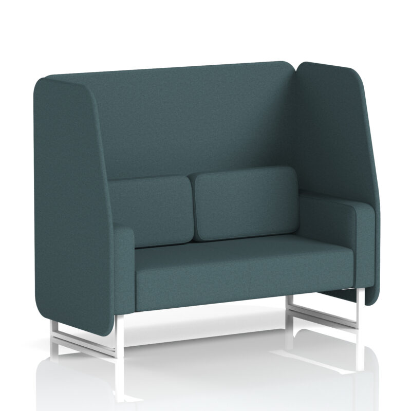 brixworth open booth with white legs in single tone