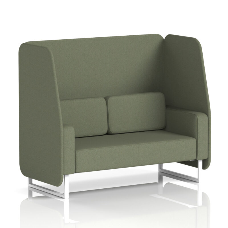 brixworth open booth with white legs in single tone