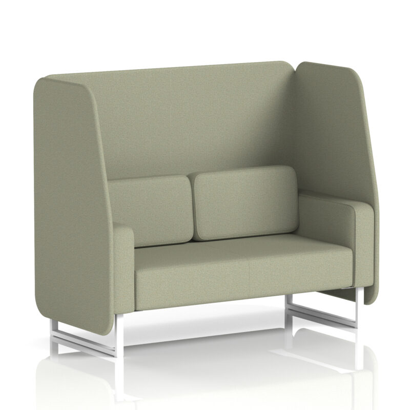 brixworth open booth with white legs in single tone