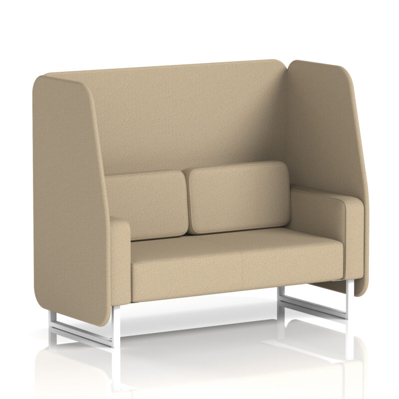 brixworth open booth with white legs in single tone