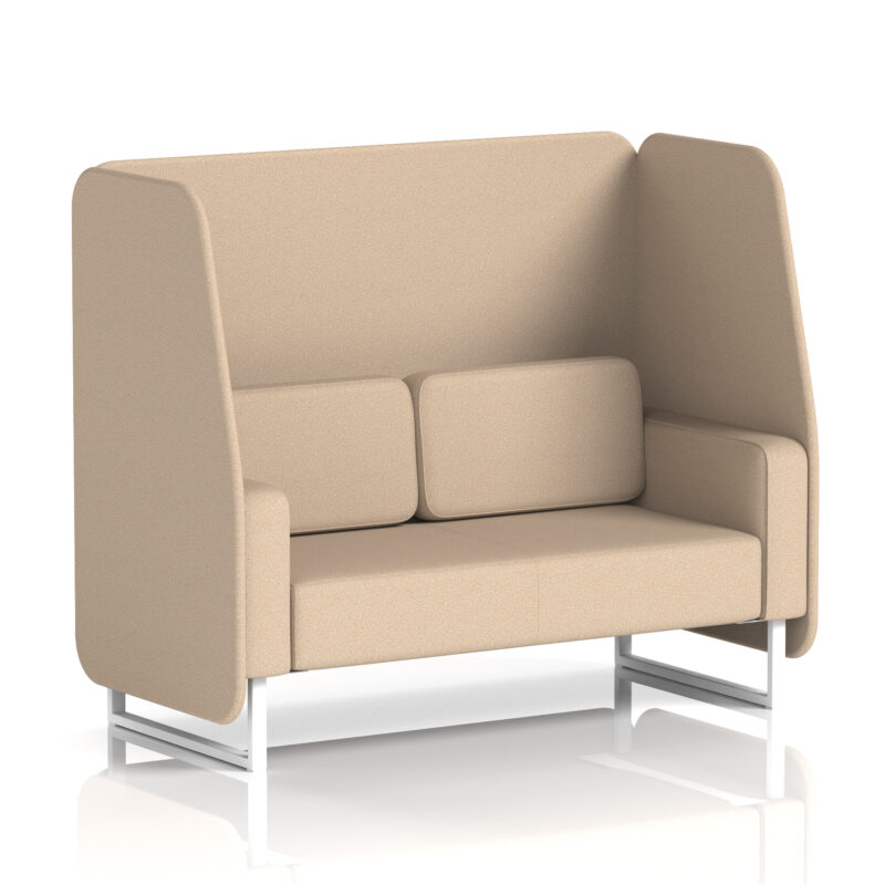 brixworth open booth with white legs in single tone