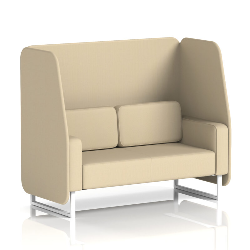 brixworth open booth with white legs in single tone