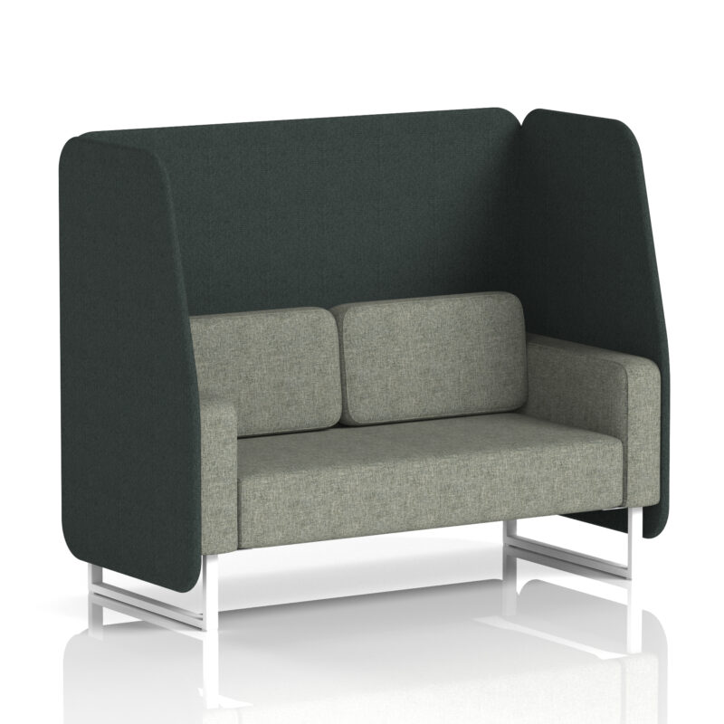brixworth open booth with white legs in two tone