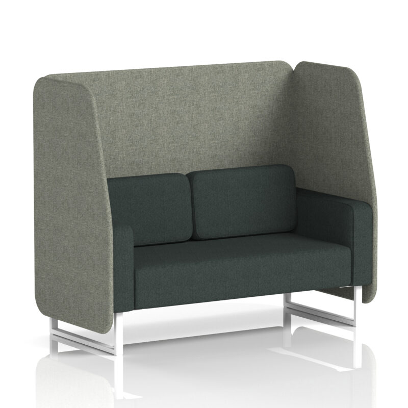 brixworth open booth with white legs in two tone