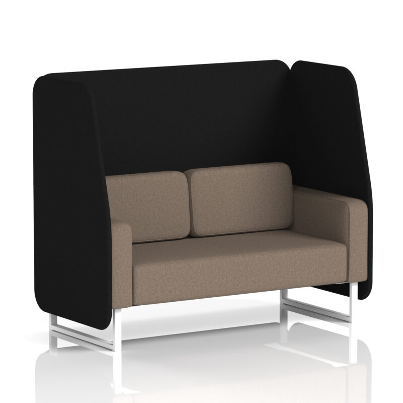 brixworth open booth with white legs in two tone