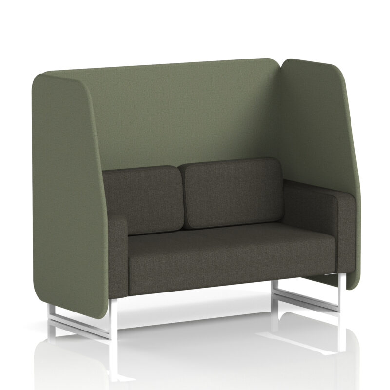 brixworth open booth with white legs in two tone