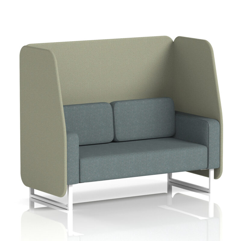 brixworth open booth with white legs in two tone