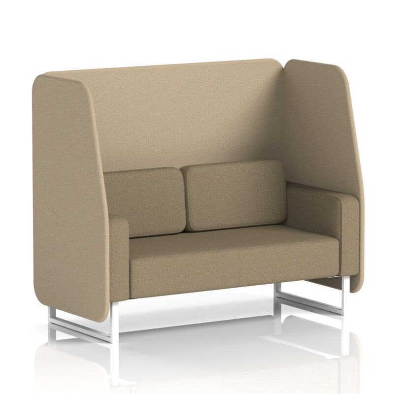 brixworth open booth with white legs in two tone