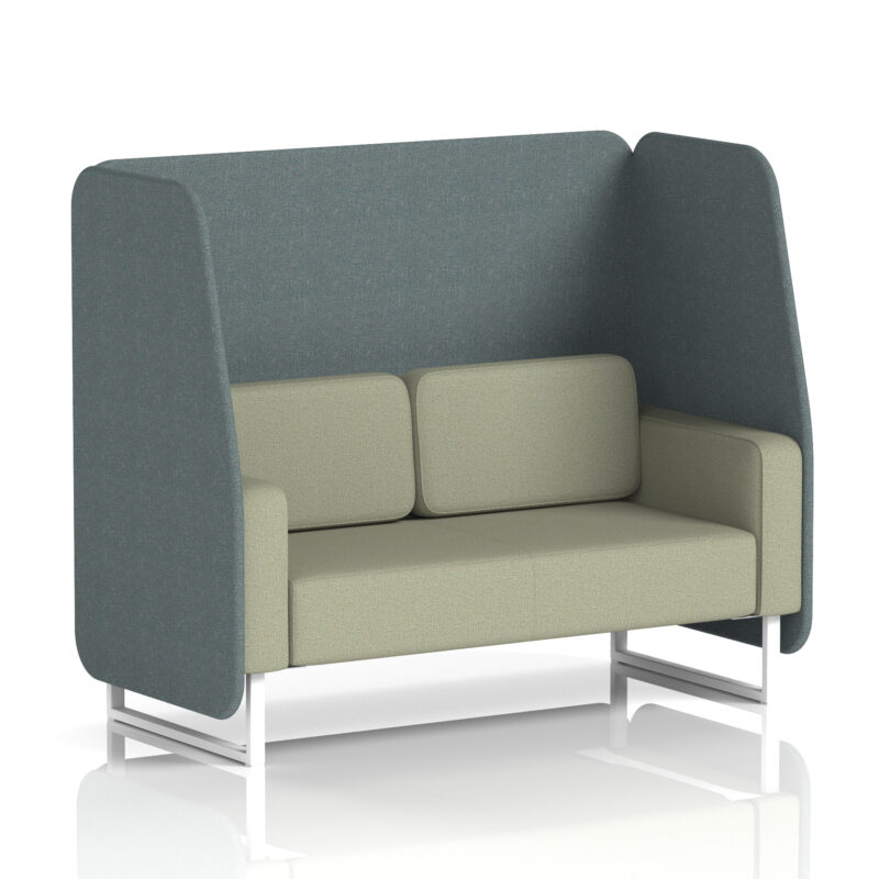 brixworth open booth with white legs in two tone