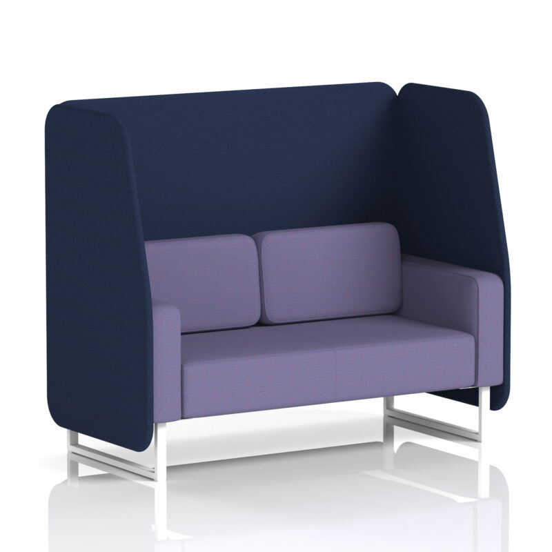 brixworth open booth with white legs in two tone