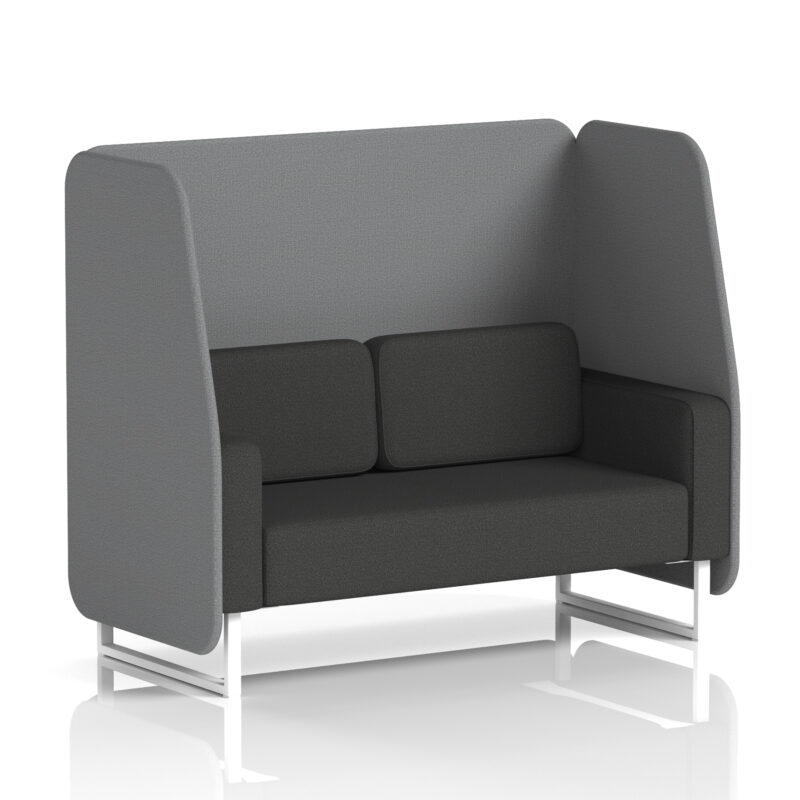 brixworth open booth with white legs in two tone