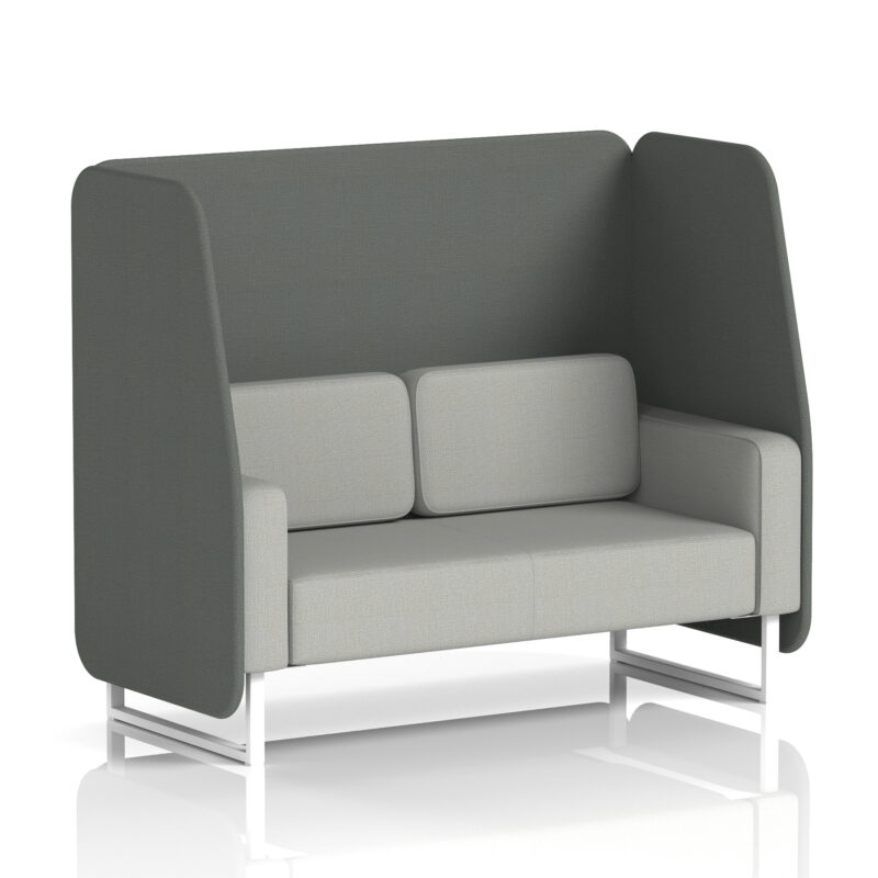 brixworth open booth with white legs in two tone