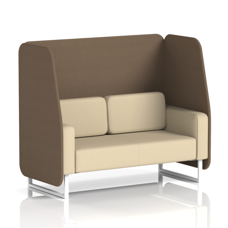 brixworth open booth with white legs in two tone