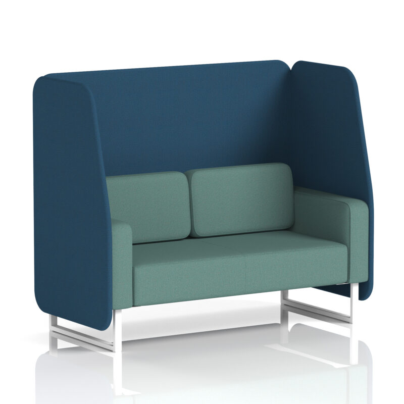 brixworth open booth with white legs in two tone