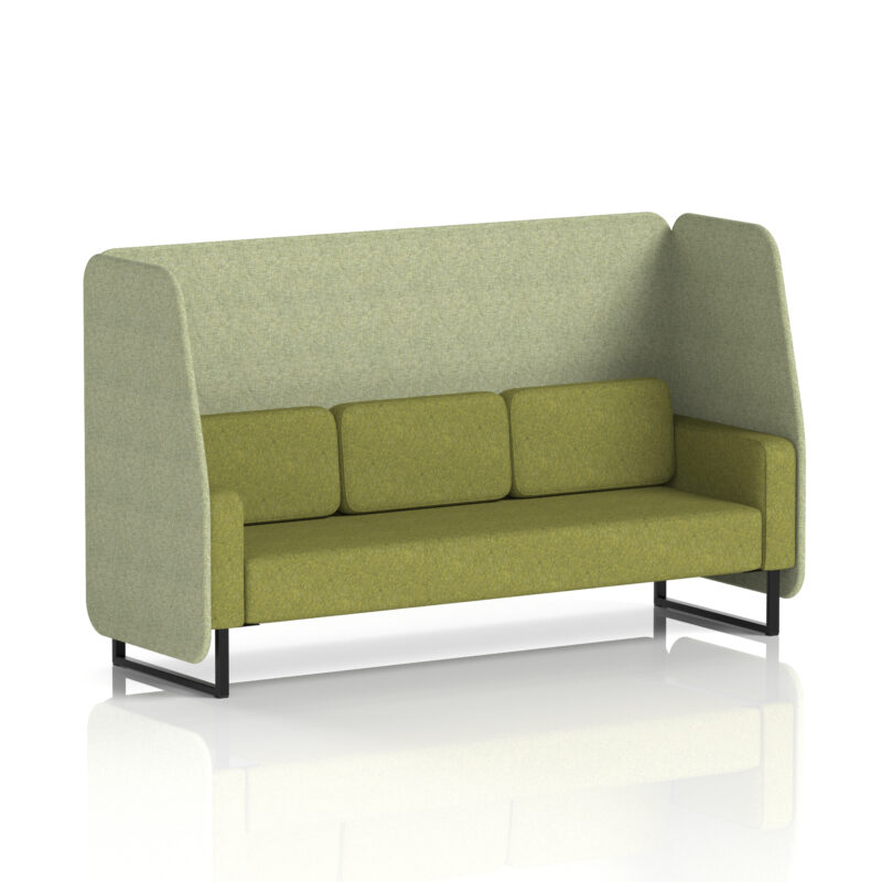 brixworth open booth with black legs in two tone