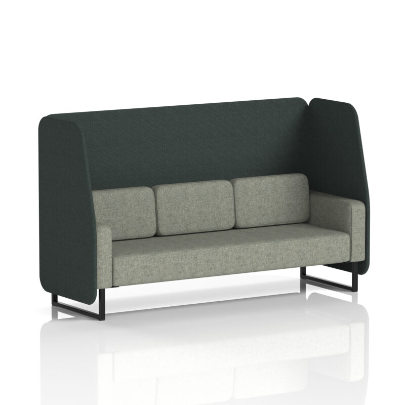 brixworth open booth with black legs in two tone