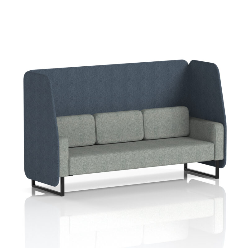 brixworth open booth with black legs in two tone