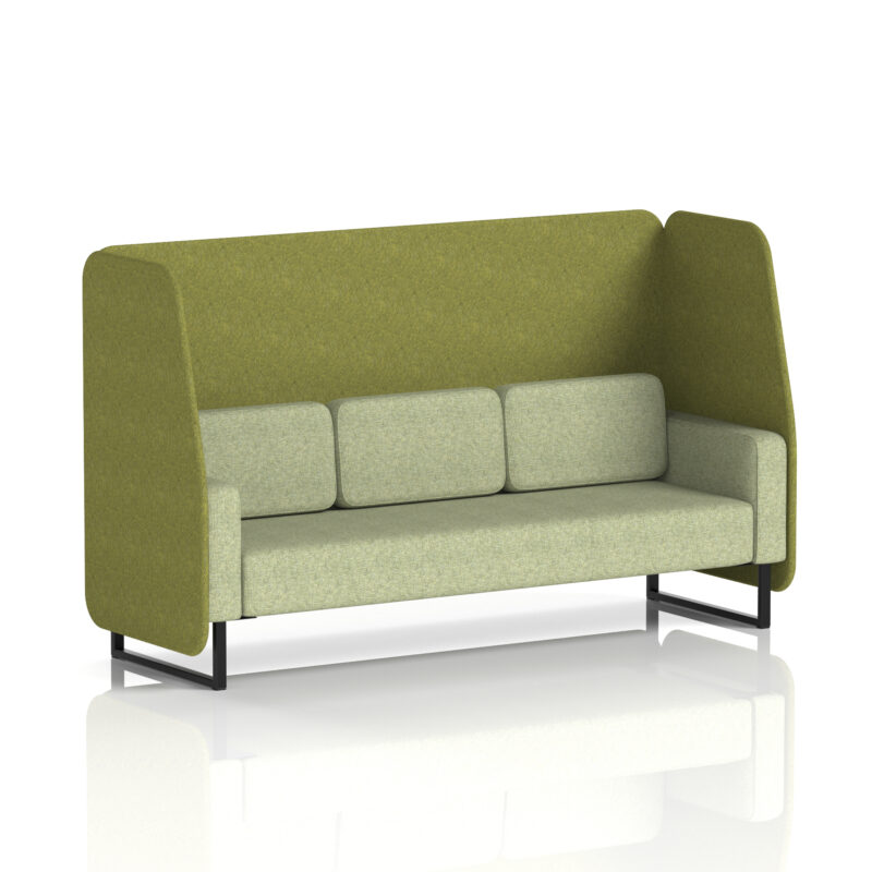brixworth open booth with black legs in two tone
