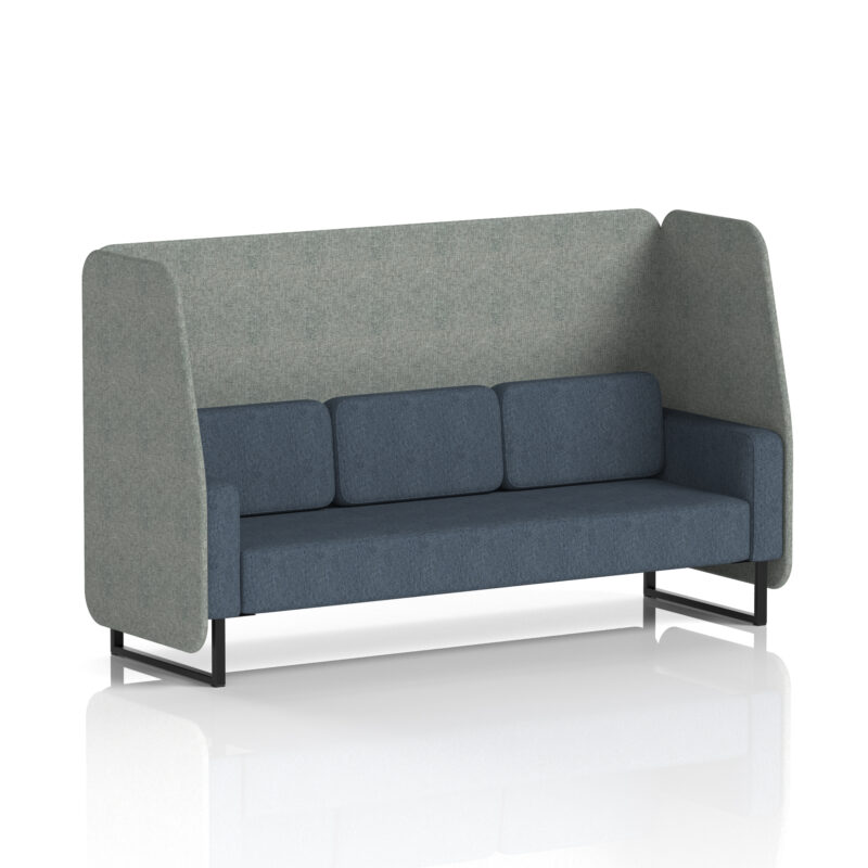 brixworth open booth with black legs in two tone