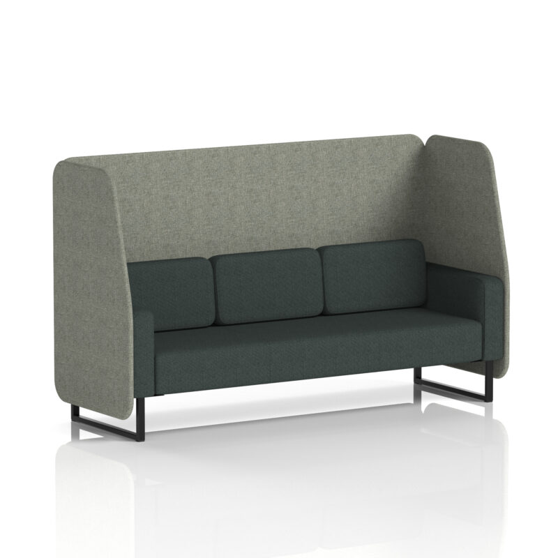 brixworth open booth with black legs in two tone