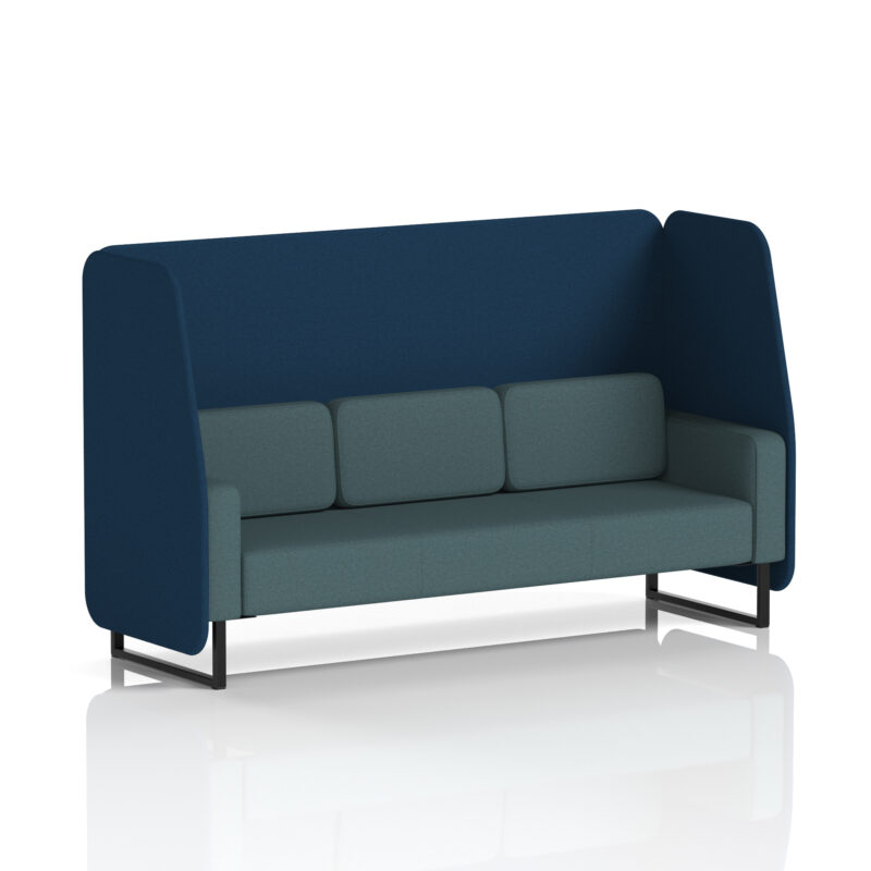 brixworth open booth with black legs in two tone