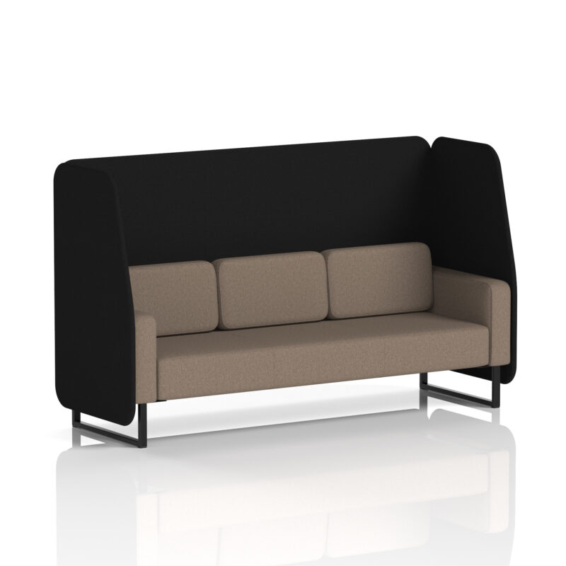 brixworth open booth with black legs in two tone