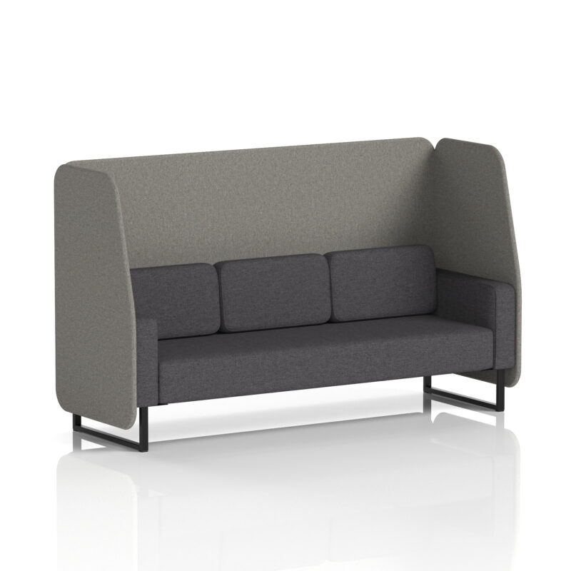brixworth open booth with black legs in two tone
