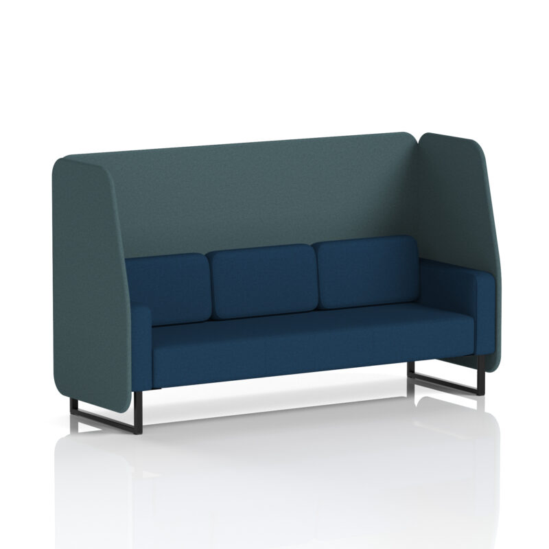 brixworth open booth with black legs in two tone
