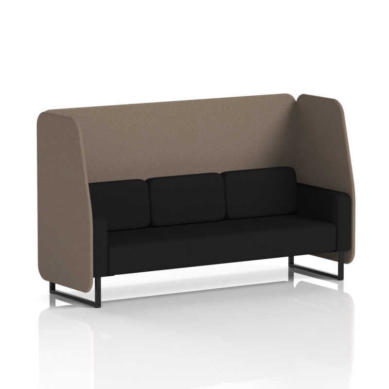 brixworth open booth with black legs in two tone