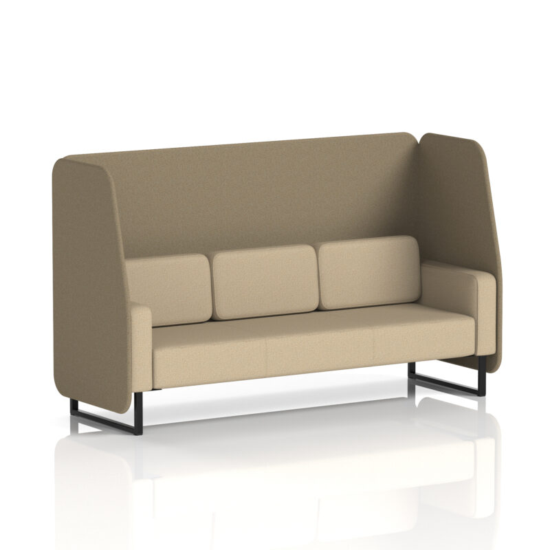 brixworth open booth with black legs in two tone