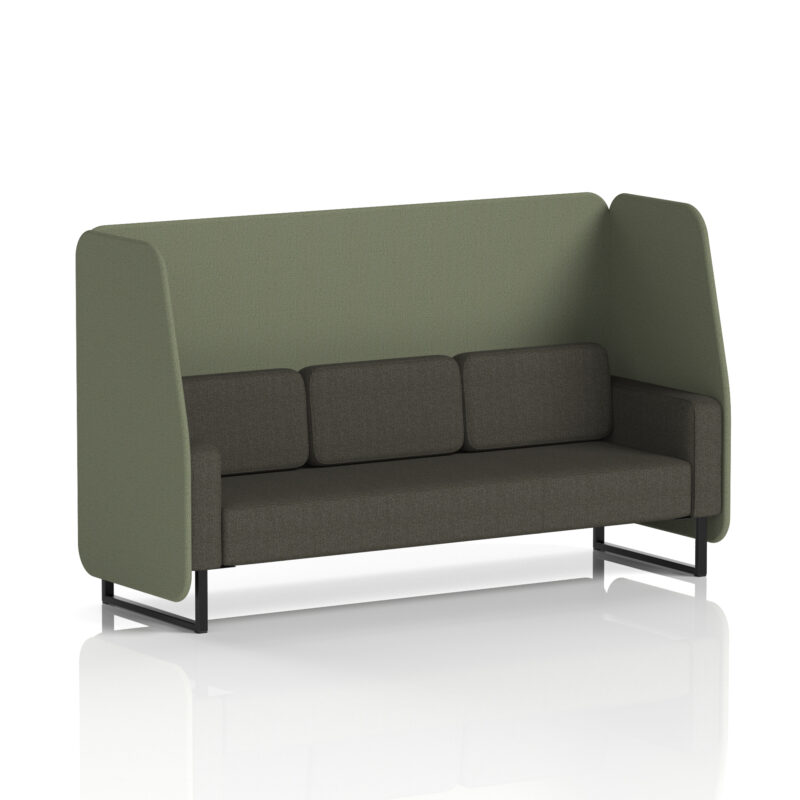 brixworth open booth with black legs in two tone