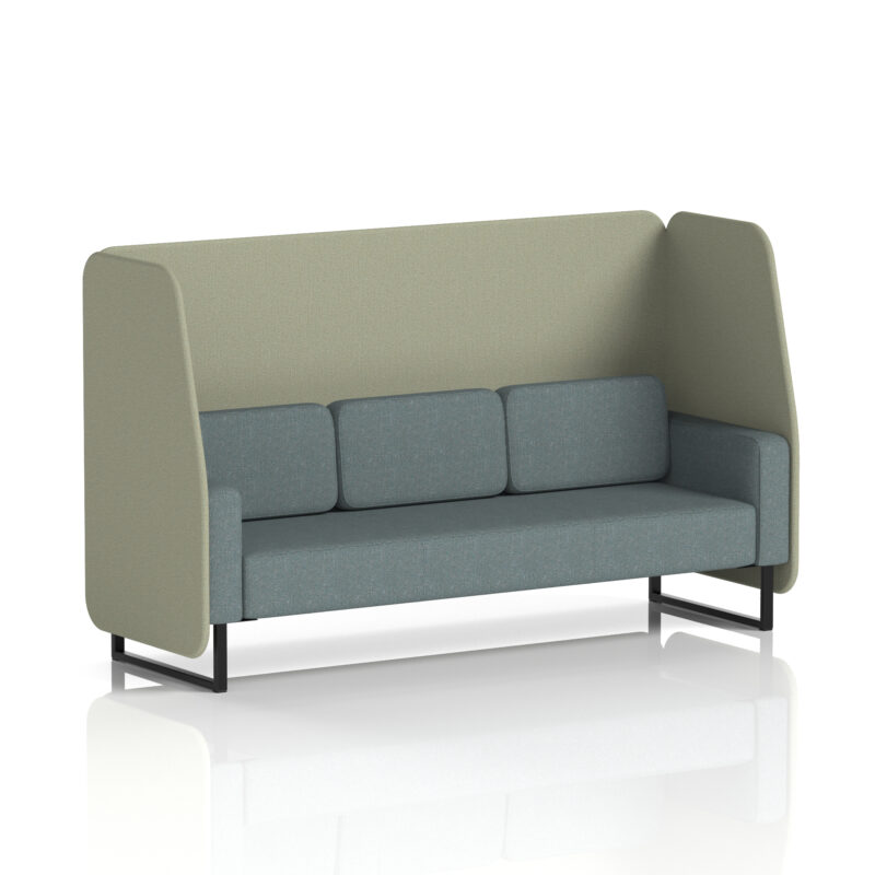 brixworth open booth with black legs in two tone