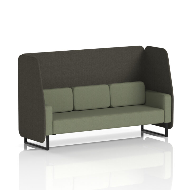 brixworth open booth with black legs in two tone