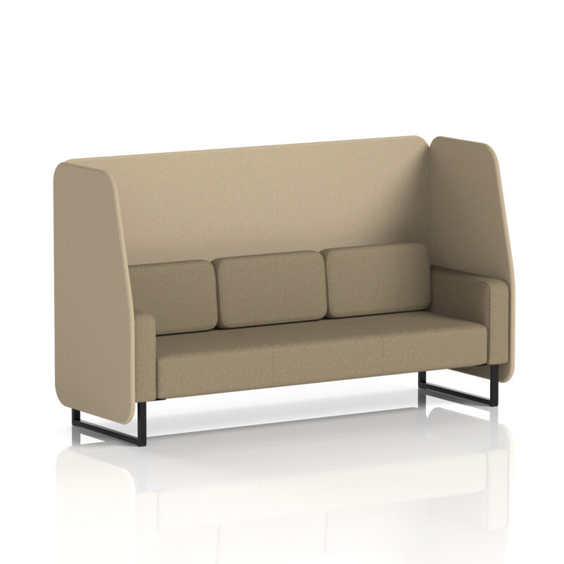 brixworth open booth with black legs in two tone