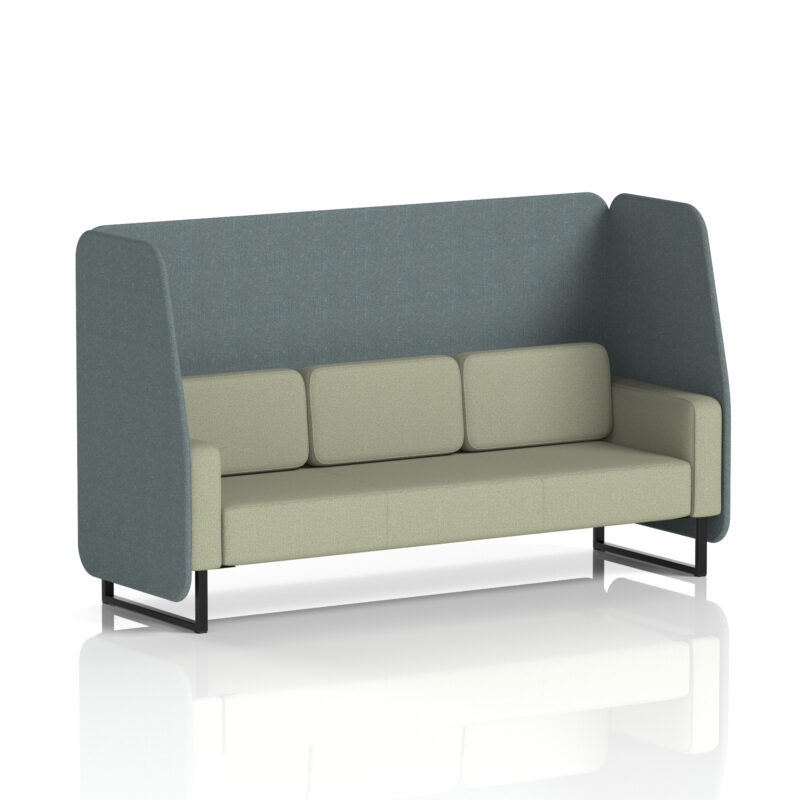 brixworth open booth with black legs in two tone