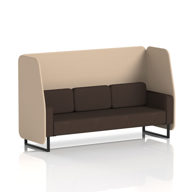 brixworth open booth with black legs in two tone