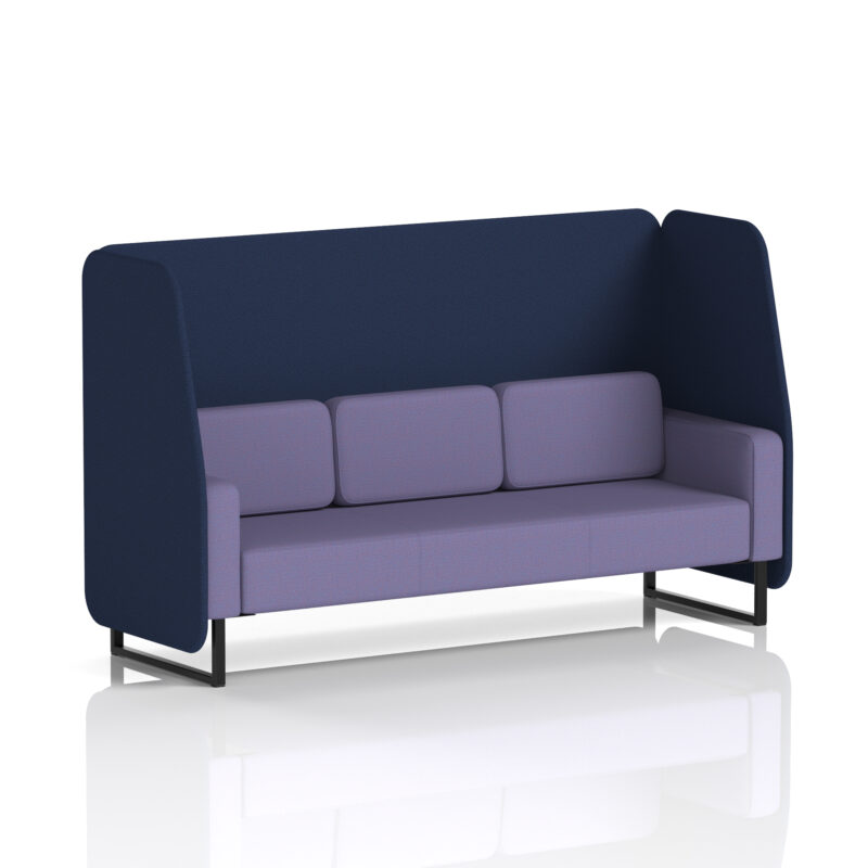 brixworth open booth with black legs in two tone