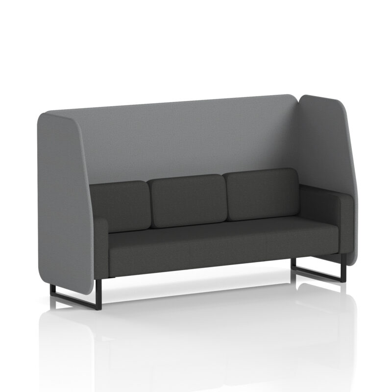 brixworth open booth with black legs in two tone