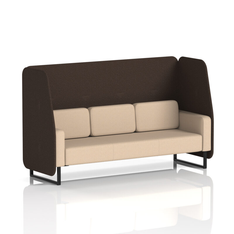 brixworth open booth with black legs in two tone